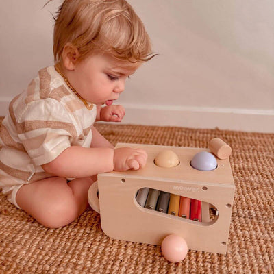 Moover Toys Wooden Musical Tap Tap, Natural-baby gifts-kids toys-Mornington Peninsula