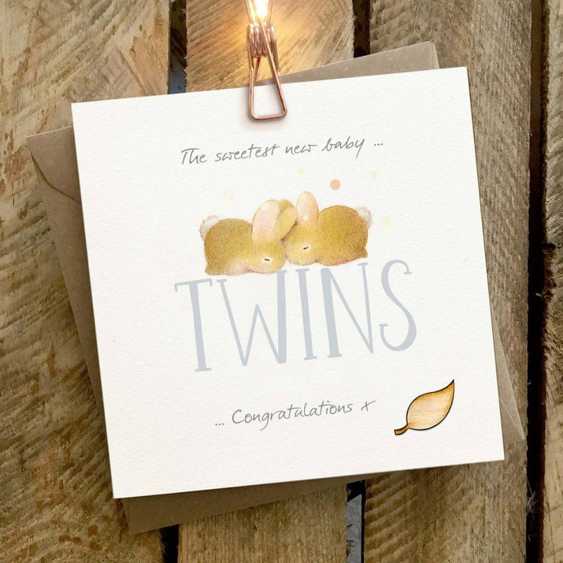 New Baby Twins Card-Baby Gifts-Baby Clothes-Toys-Mornington-Balnarring