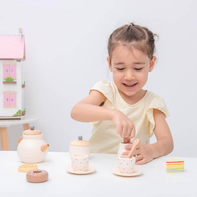 New Classic Toys Wooden Tea Set-baby_clothes-baby_gifts-toys-Mornington_Peninsula-Australia