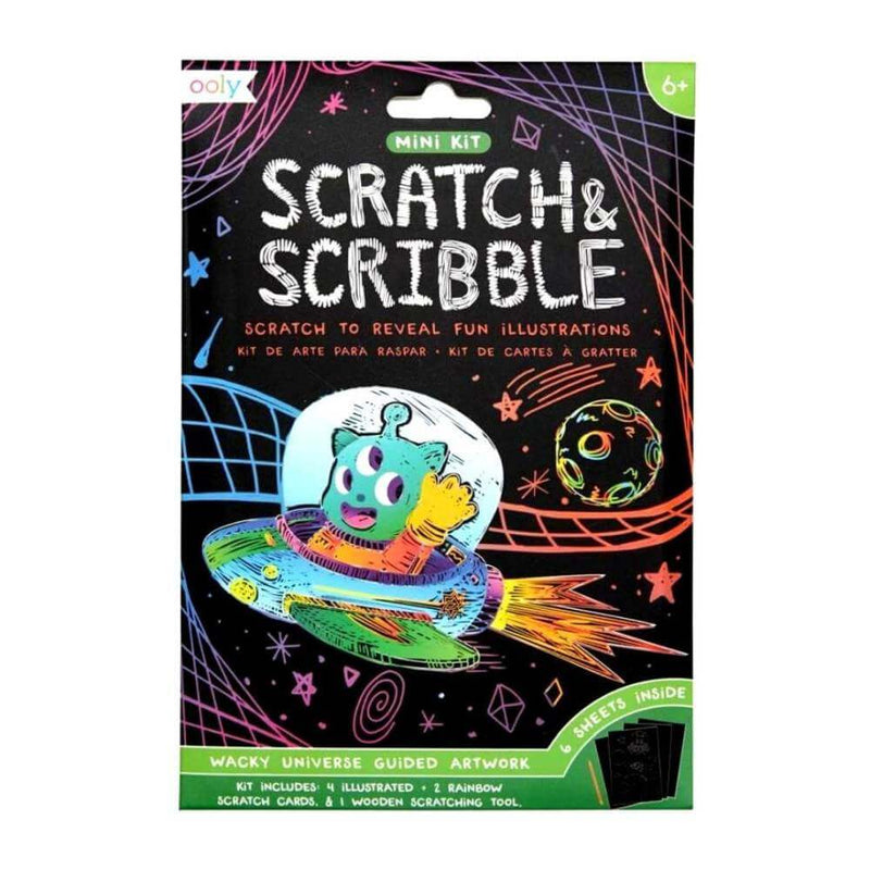 Baby Gifts & Toys-Mornington-Balnarring-Ooly Wacky Universe Mini Scratch & Scribble-The Enchanted Child
