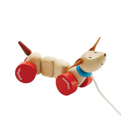 PlanToys Pull-along Happy Puppy-baby gifts-kids toys-Mornington Peninsula