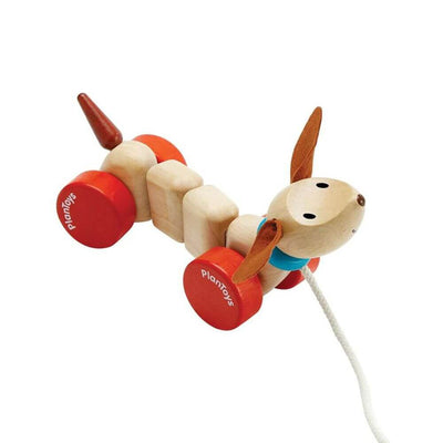 PlanToys Pull-along Happy Puppy-baby gifts-kids toys-Mornington Peninsula