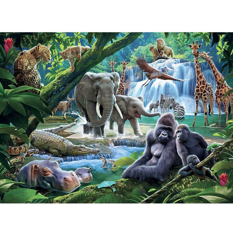 Ravensburger Jungle Animals 100pc Puzzle-baby gifts-kids toys-Mornington Peninsula
