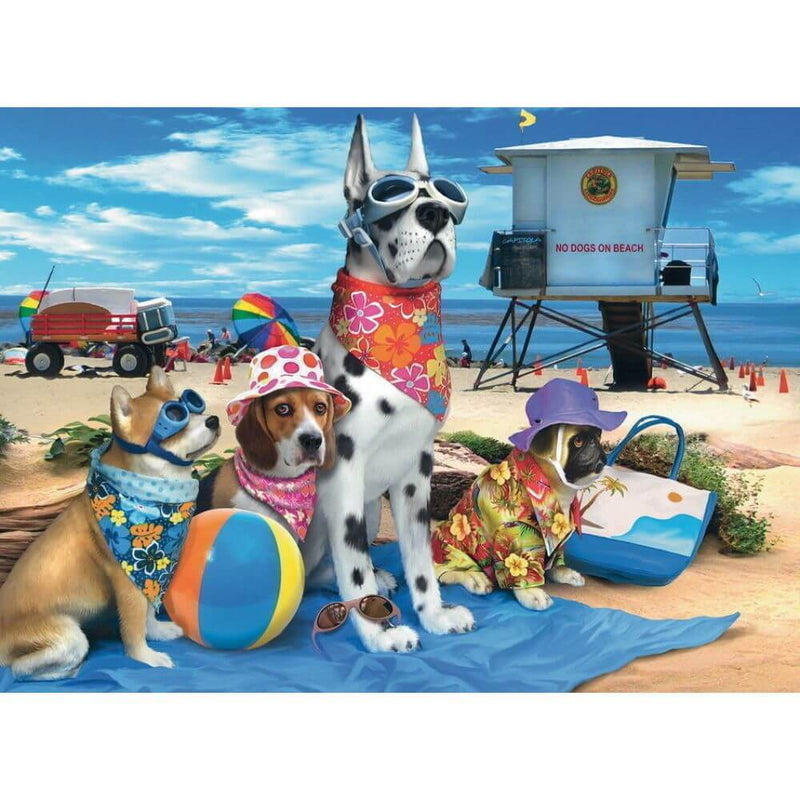 Ravensburger No Dogs on the Beach 100pc Puzzle-baby gifts-kids toys-Mornington Peninsula