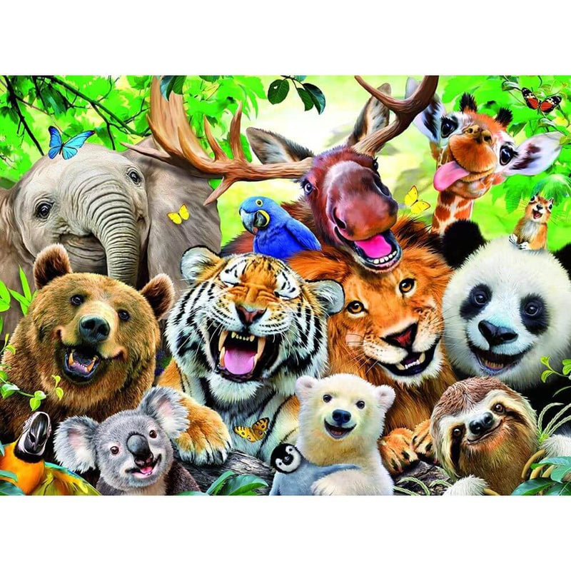 Ravensburger Wild Animal Selfie 300pc Puzzle-baby gifts-kids toys-Mornington Peninsula