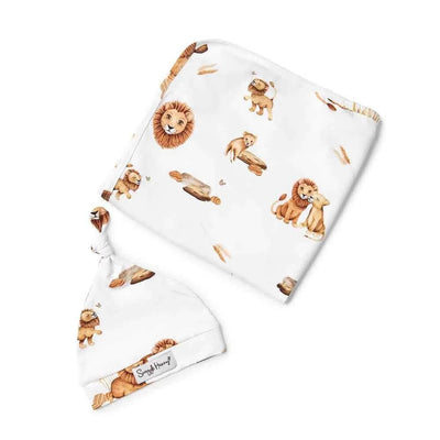 Snuggle Hunny Lion Wrap & Beanie Set-baby gifts-toys-Mornington Peninsula