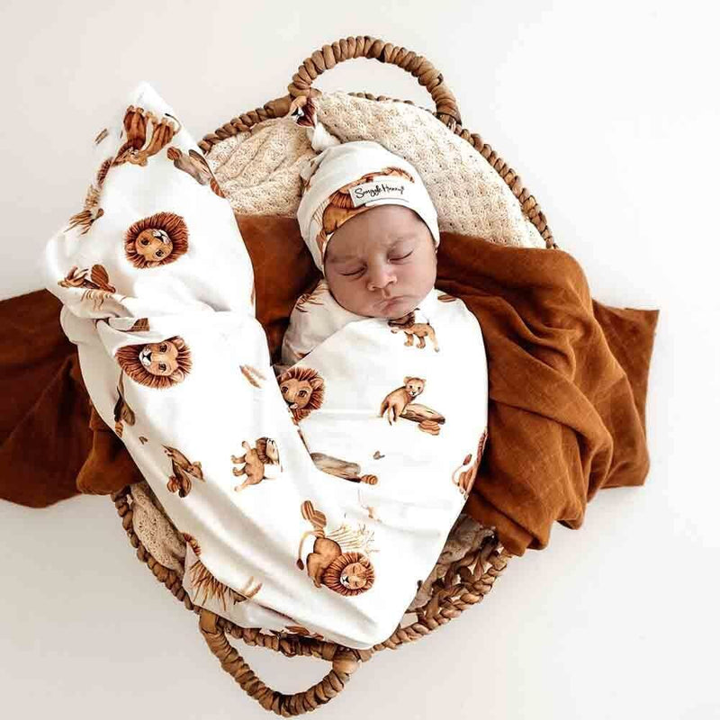 Snuggle Hunny Lion Wrap & Beanie Set-baby gifts-toys-Mornington Peninsula