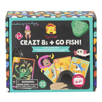 Tiger Tribe Crazy 8s + Go Fish Card Game Set-Baby Gifts-Toys-Mornington Peninsula
