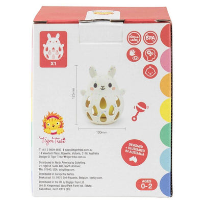 Baby Gifts & Toys-Mornington-Balnarring-Tiger Tribe Silicone Bunny Rattle-The Enchanted Child