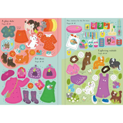Baby Gifts & Toys-Mornington-Balnarring-Usborne Kittens Little Sticker Dolls-The Enchanted Child