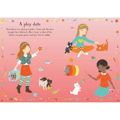 Baby Gifts & Toys-Mornington-Balnarring-Usborne Kittens Little Sticker Dolls-The Enchanted Child