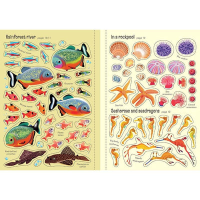 Usborne Little First Stickers Aquarium-toys-kids_books_Usborne_Mornington_Peninsula-Australia