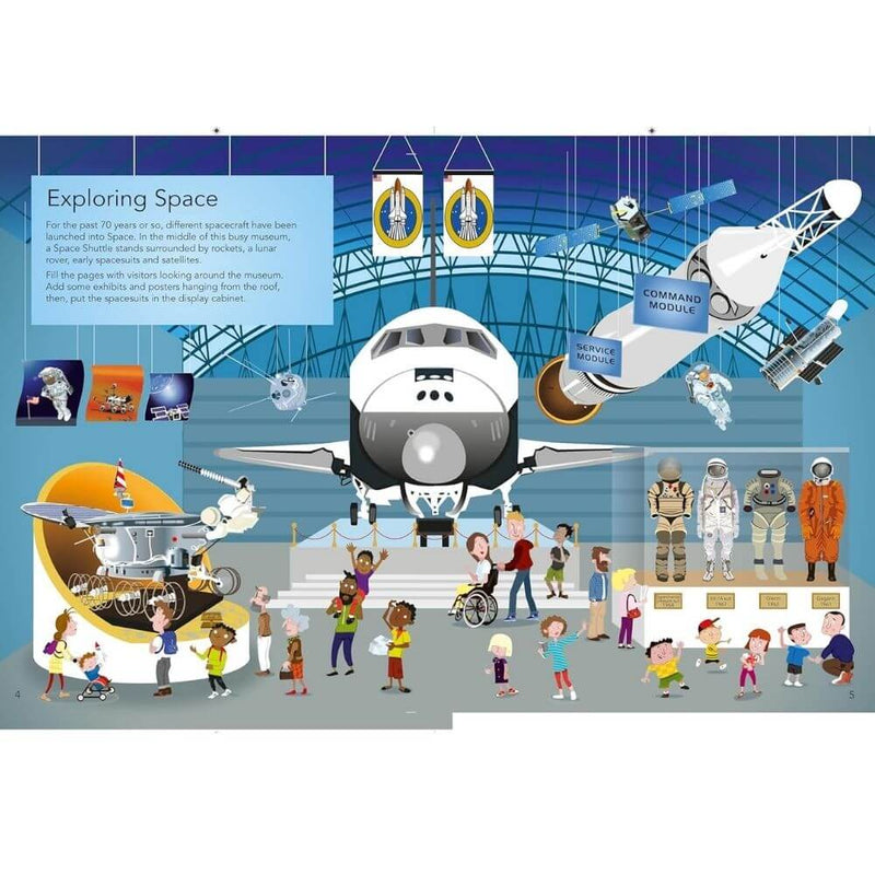 Usborne Space Sticker Book-baby gifts-toys-books-Mornington Peninsula-Australia
