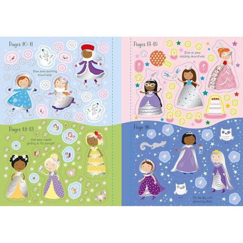 Usborne Sparkly Princess Sticker Book-baby gifts-toys-books-Mornington Peninsula-Australia