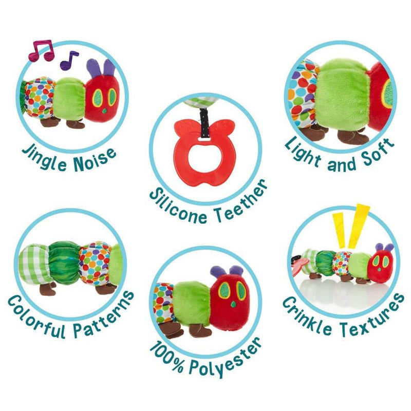 Very Hungry Caterpillar Teether Rattle-Baby Clothes & Gifts-Wooden Toys-Mornington-Balnarring