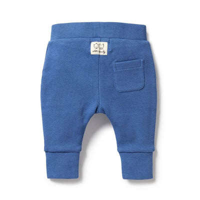 Wilson + Frenchy Brilliant Blue Waffle Pants-baby_clothes-baby_gifts-toys-Mornington_Peninsula-Australia