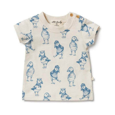 Wilson + Frenchy Petit Puffin T-Shirt-Baby Gifts-Baby Clothes-Toys-Mornington-Balnarring