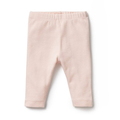 Wilson + Frenchy Pink Ribbed Leggings