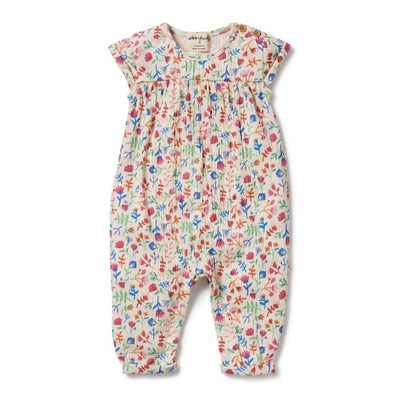 Wilson + Frenchy Tropical Garden Crinkle Jumpsuit-Baby Gifts-Baby Clothes-Toys-Mornington-Balnarring
