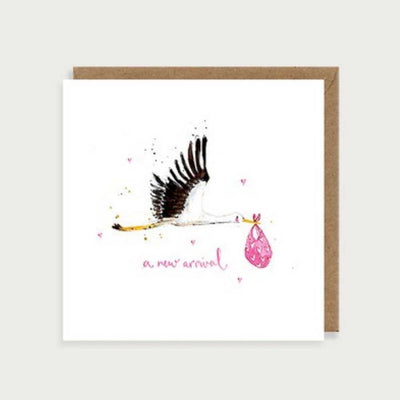 A New Arrival Baby Girl Card