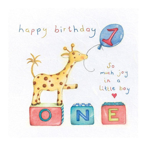 Age 1 Birthday Card: So Much Joy
