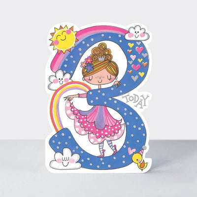 Age 3 Birthday Card: Rainbow Hearts