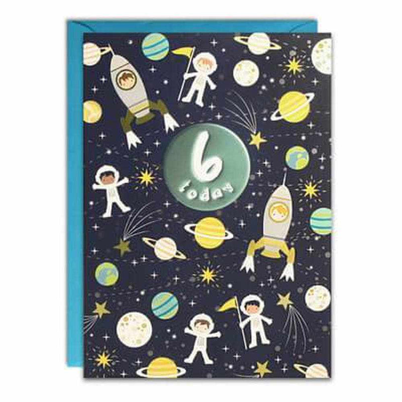 Age 6 Birthday Card: Astronauts