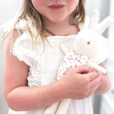 Alimrose Baby Betsy Bunny, Pink Spot-Baby Gifts Australia-Toys-Mornington Peninsula