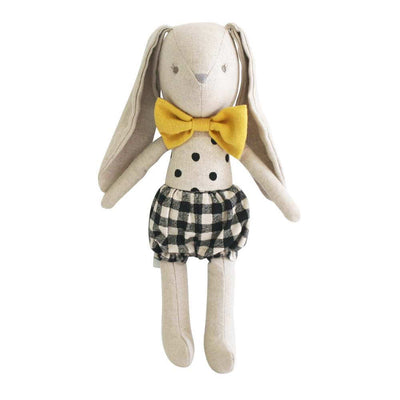 Alimrose Baby Boy Bunny, Black Check-Baby Gifts Australia-Toys-Mornington Peninsula