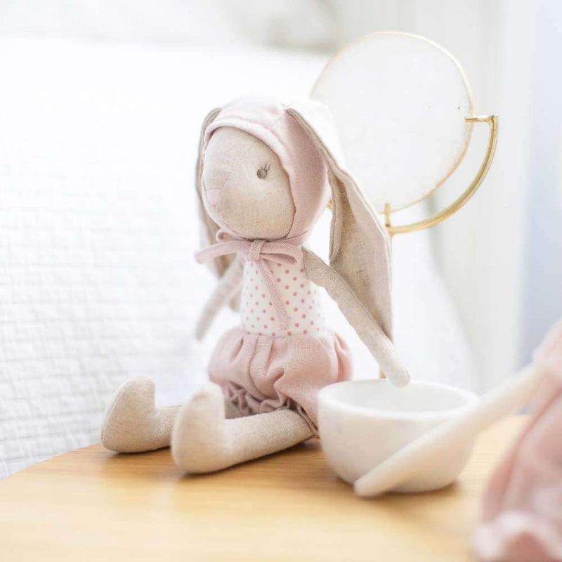Alimrose Baby Girl Bunny in Bonnet-Baby Gifts Australia-Toys-Mornington Peninsula