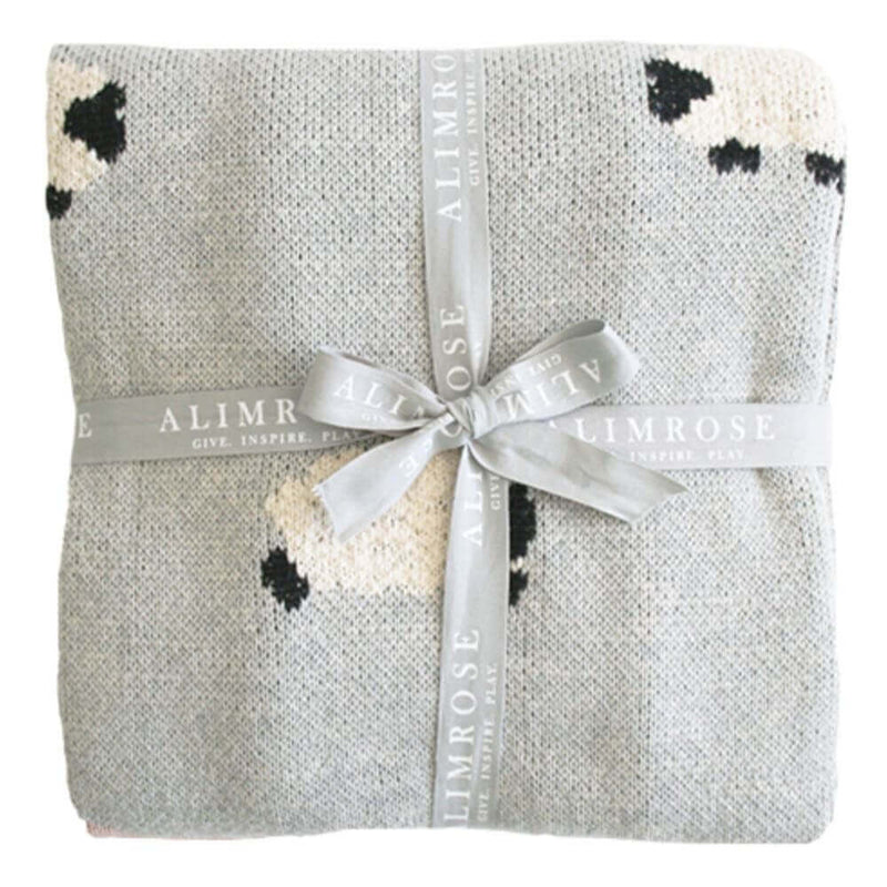 Alimrose Grey Baa Baa Blanket