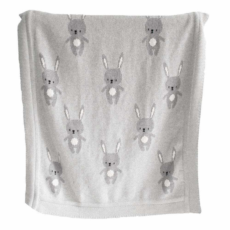 Alimrose Grey Bunny Blanket