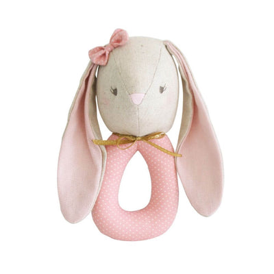 Alimrose Pearl Bunny Toy Rattle-Toys-Baby Gifts-Mornington Peninsula