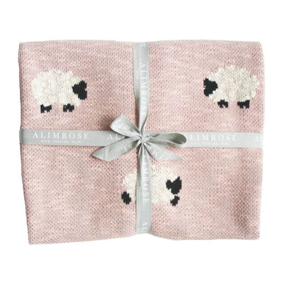 Alimrose Pink Baa Baa Blanket-Toys-Baby Gifts-Mornington Peninsula
