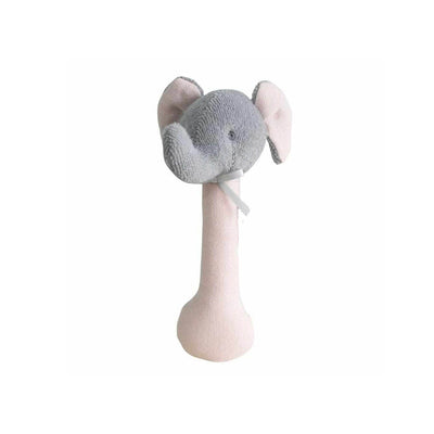 Alimrose Pink Elephant Stick Rattle