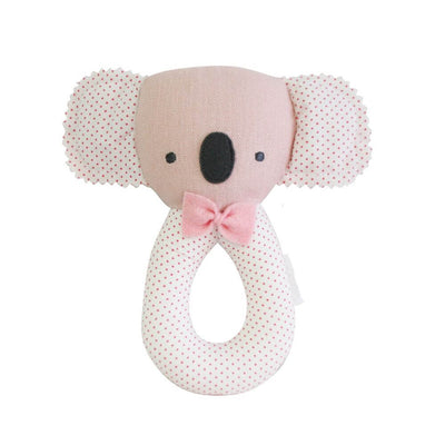 Alimrose Pink Koala Grab Rattle-Toys-Baby Gifts-Mornington Peninsula