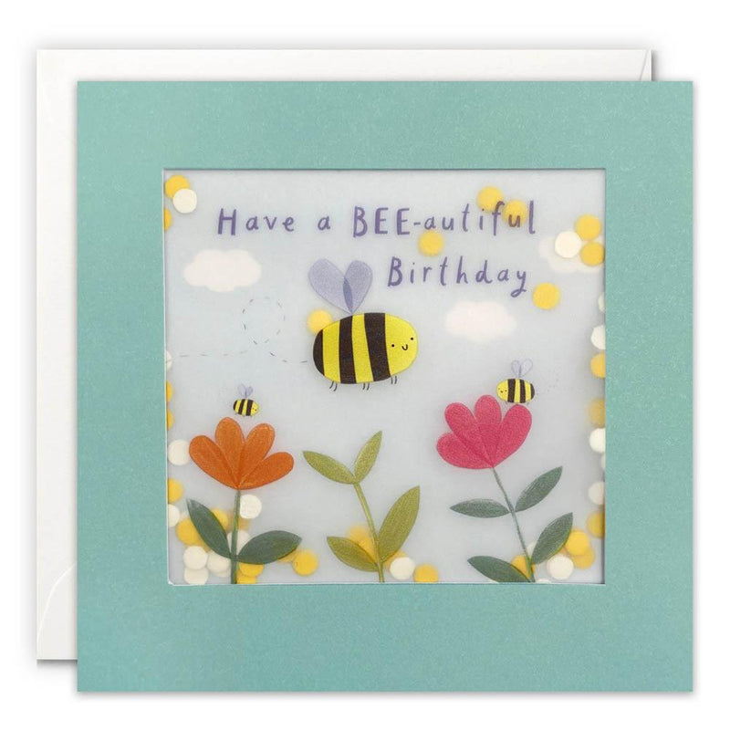 Bee-autiful Paper Shakies Birthday Card