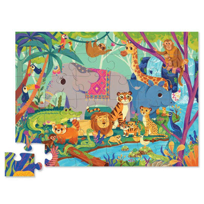Crocodile Creek in the Jungle Floor Puzzle 36pc-Baby Gifts-Toy Shop-Mornington Peninsula