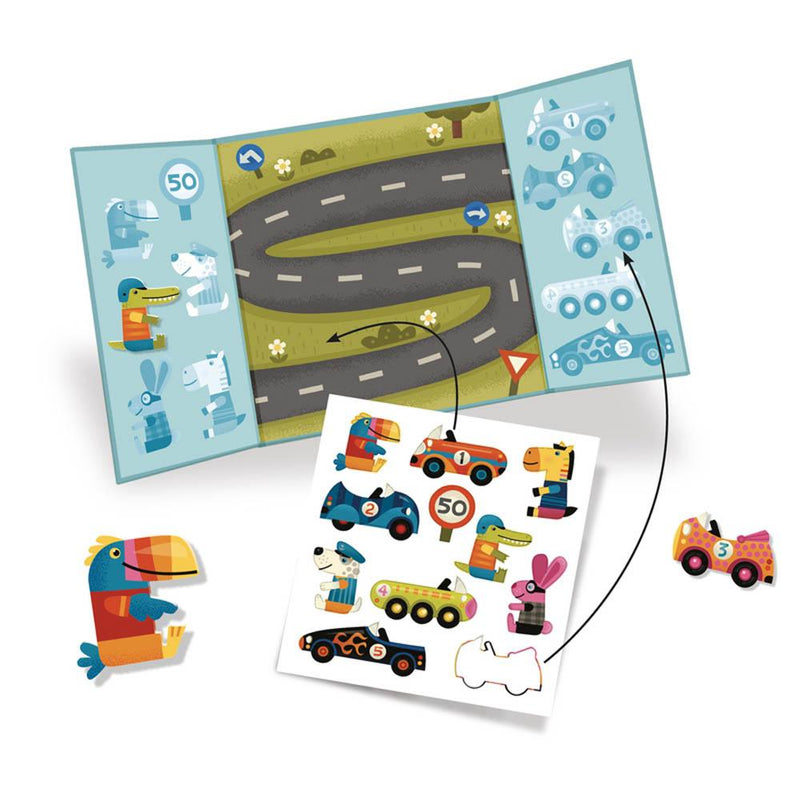 Djeco Cars Stickers Set