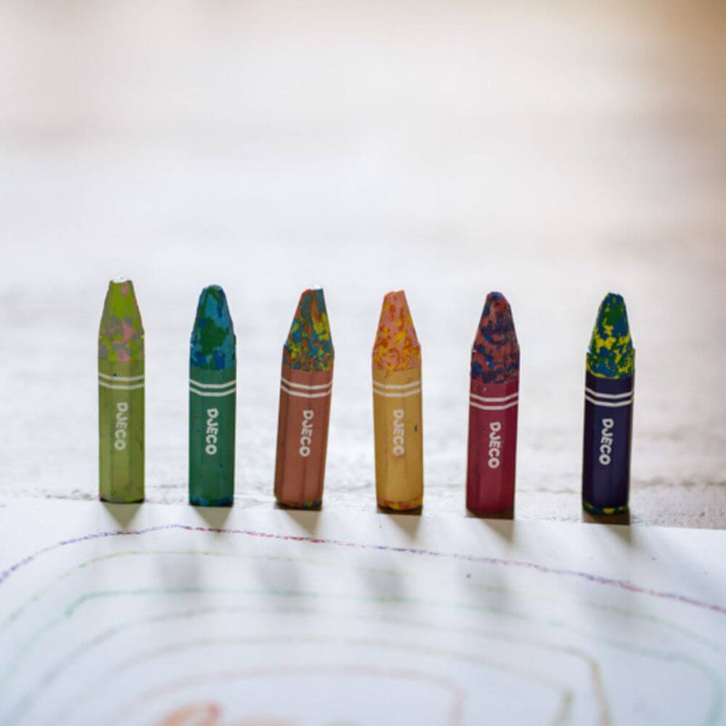 Djeco Multicoloured Flower Crayons-The Enchanted Child