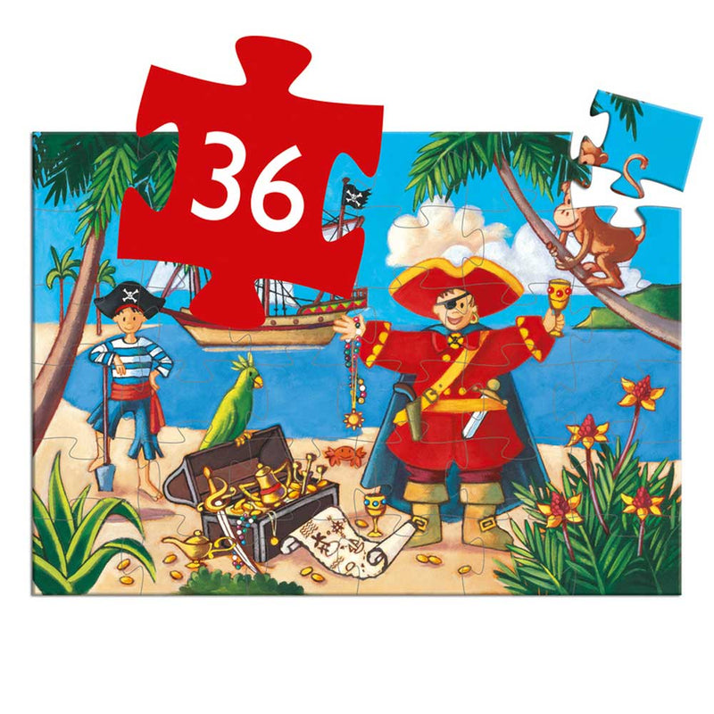 Djeco Pirate Silhouette Puzzle, 36pc