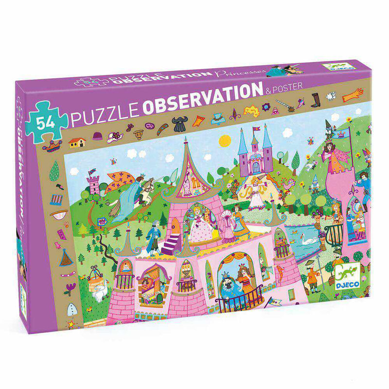Djeco Princess Observation Puzzle, 54pc
