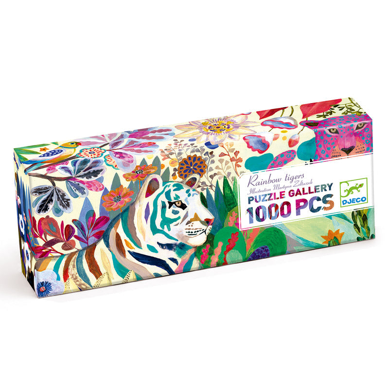 Djeco Rainbow Tigers Gallery Puzzle
