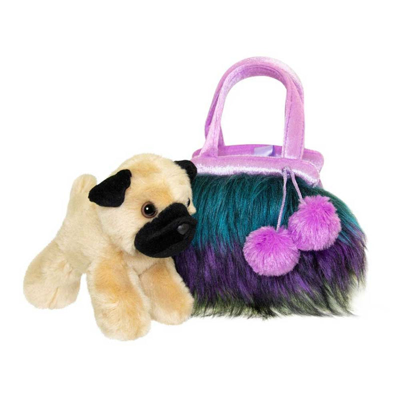 Fancy Pal Pug in Furry Bag