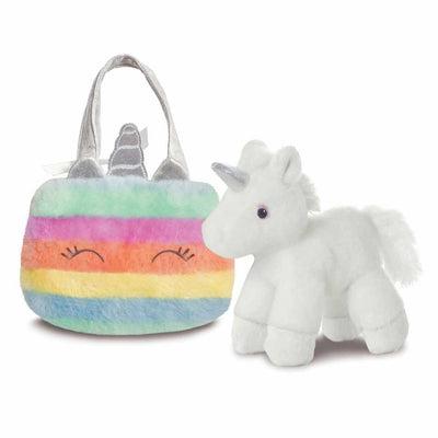 Fancy Pal Unicorn in Rainbow Bag