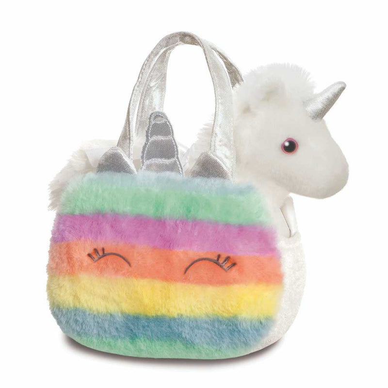 Fancy Pal Unicorn in Rainbow Bag