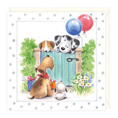 Friends At The Gate Birthday Card