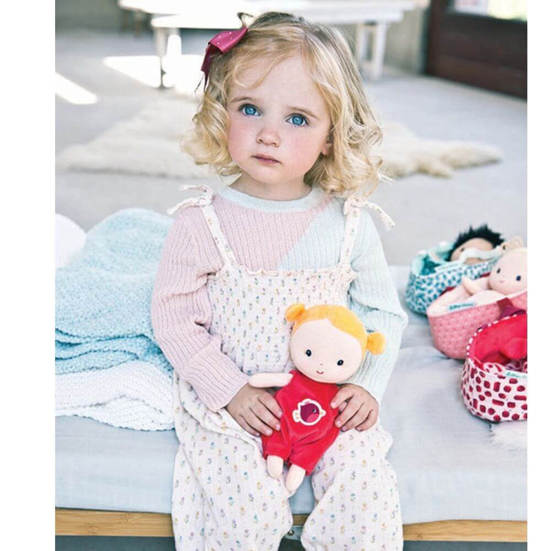Lilliputiens Baby Agathe Doll + Bed-Baby Gifts-Kids Toys-Mornington Peninsula