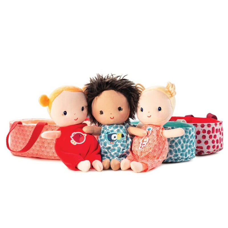 Lilliputiens Baby Ari Doll + Bed-Baby Gifts-Kids Toys-Mornington Peninsula