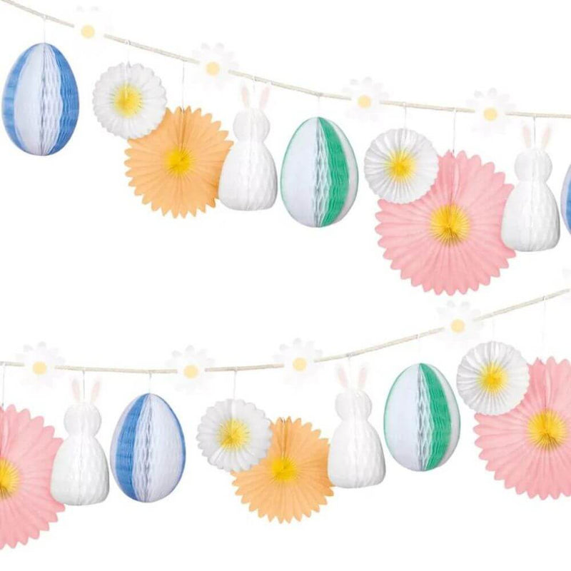 Meri Meri Honeycomb Easter Bunny Garland-Baby Gifts-Toys & Kids Books-The Enchanted Child